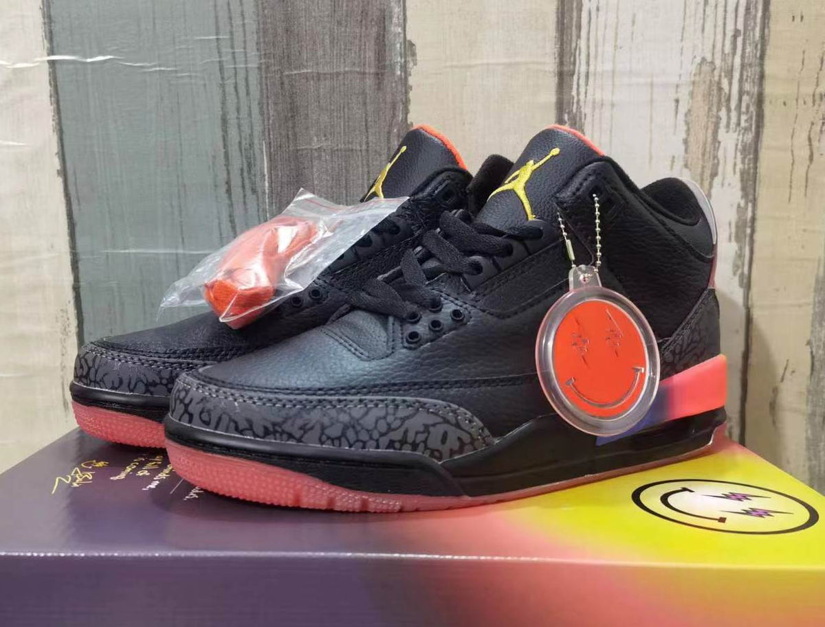 Jordan 3 Men's Sneakers - Black / Multicolor
