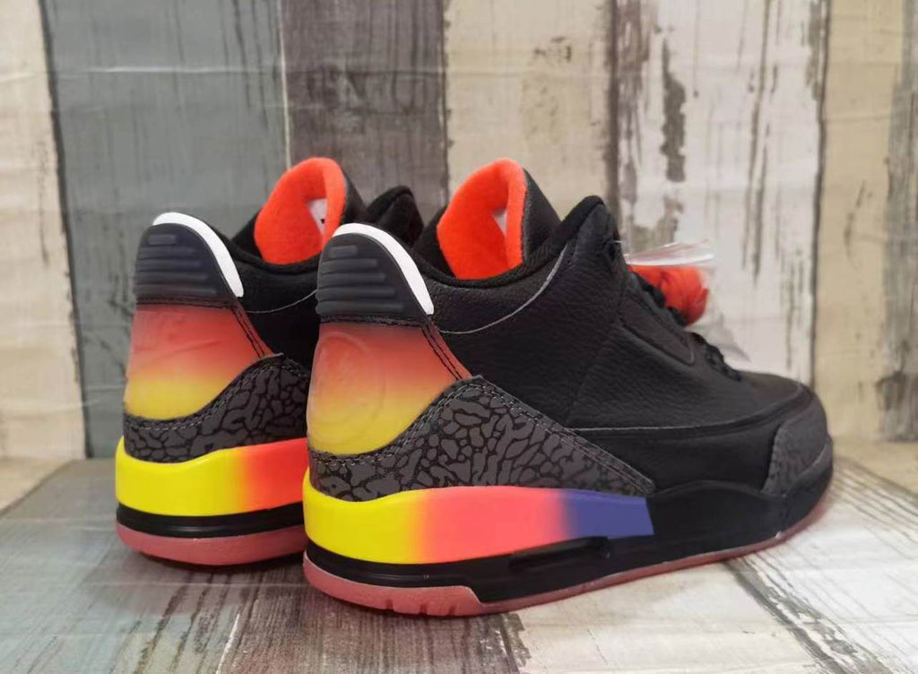 Jordan 3 Men's Sneakers - Black / Multicolor