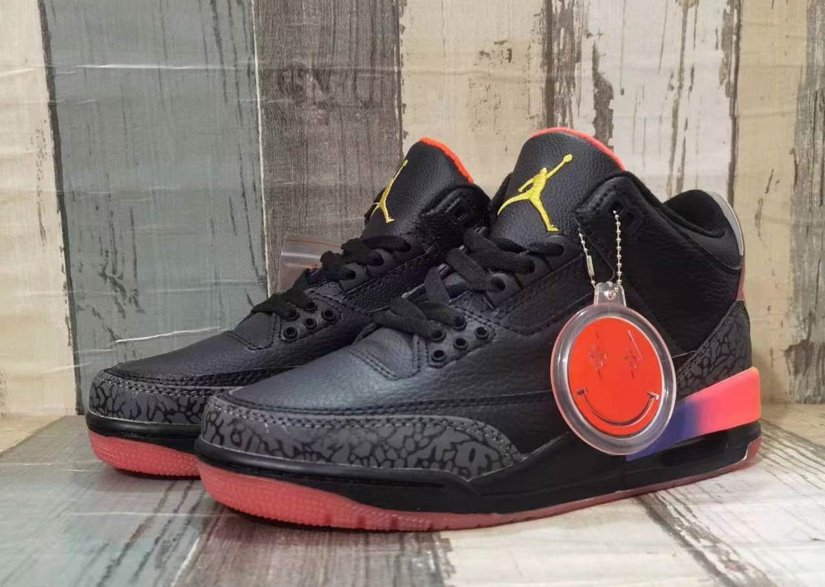 Jordan 3 Men's Sneakers - Black / Multicolor